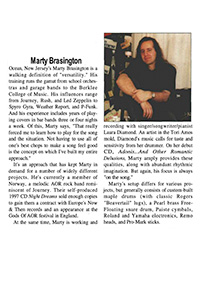 Marty Brasington in Modern Drummer Magazine