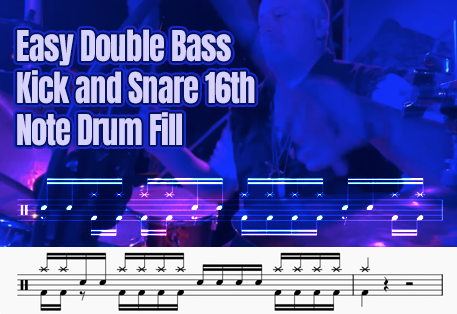 Easy Double Bass Rock Drum Fill
